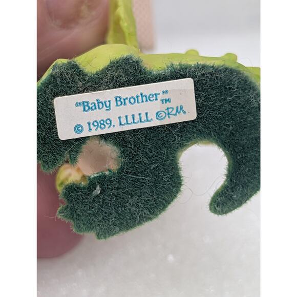 Vintage 1989 Pocket Dragons Baby Brother Figurine Real Musgrave Resin Green - Picture 8 of 10